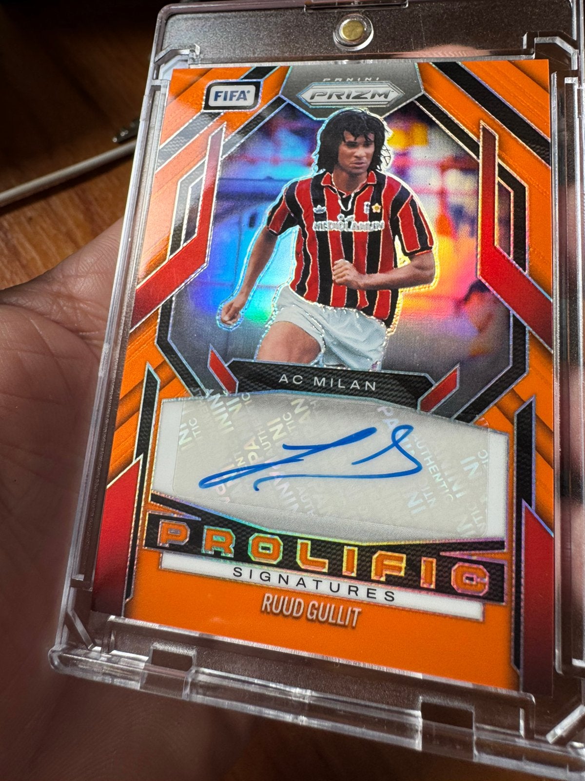 Ruud Gullit /25 Panini Prizm orange Prolific, Ophalen of Verzenden, Zo goed als nieuw