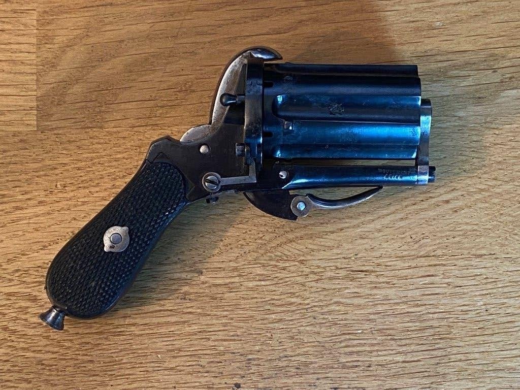 Antieke revolver voor verzamelaars, Antiek en Kunst, Antiek | Overige Antiek, Ophalen of Verzenden