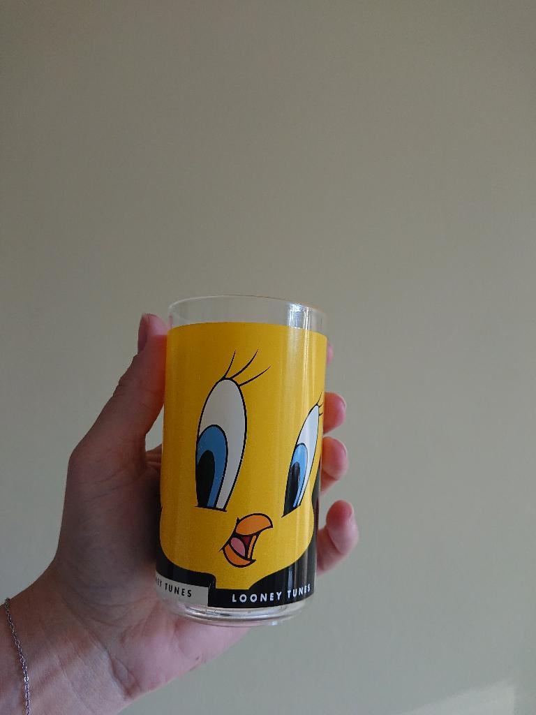 Plastic Tweety glas, Verzamelen, Ophalen of Verzenden, Zo goed als nieuw, Overige typen