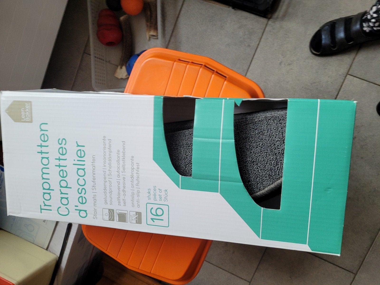 nieuwe trapmatten Leen Bakker grijs, Geen board, Ophalen of Verzenden, Nieuw