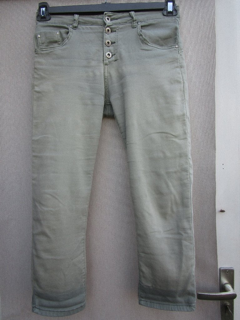 Broek PLACE du JOUR mt  XS  34  lichtgroen, Verzenden, Maat 34 (XS) of kleiner, Lang, Gedragen