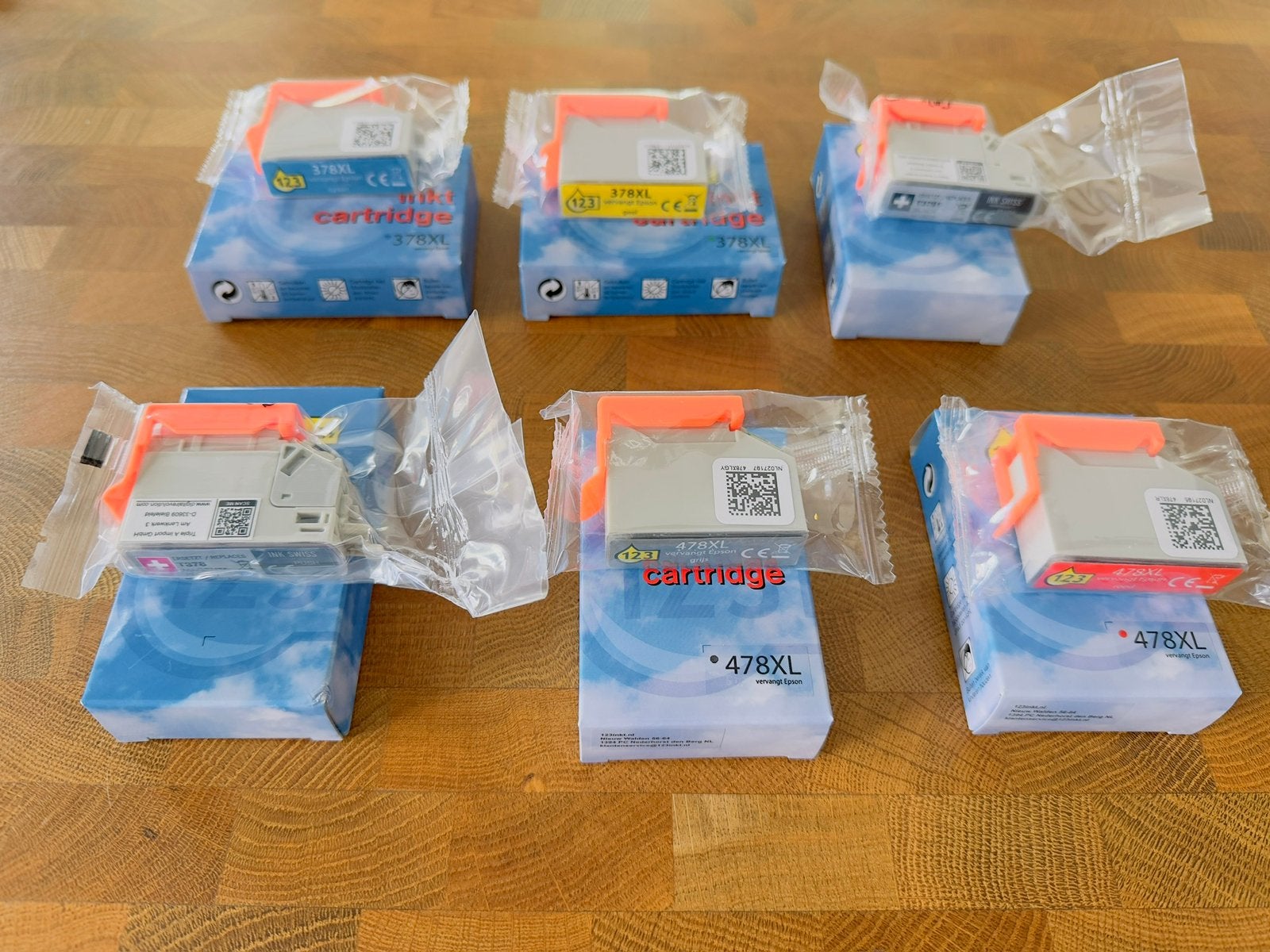 Complete set nieuwe inktcartridges voor Epson XP-15000, Ophalen of Verzenden, Nieuw, Cartridge
