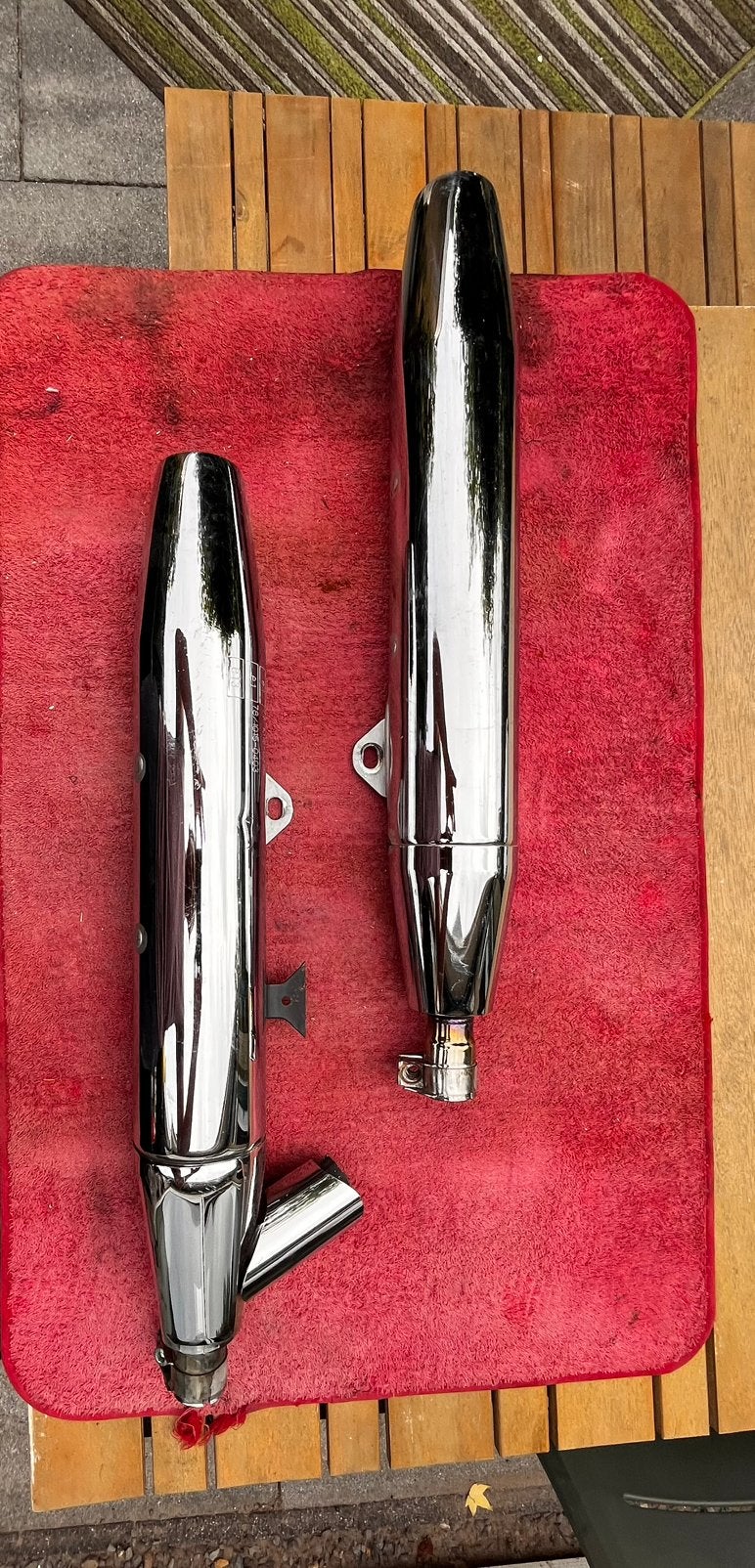 Yamaha dragstar xvs uitlaat demper, Ophalen