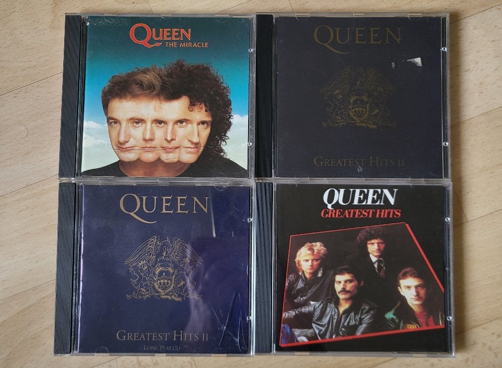 4 rock cd's van Queen, Cd's en Dvd's, Cd's | Rock, Verzenden, Gebruikt, Overige genres