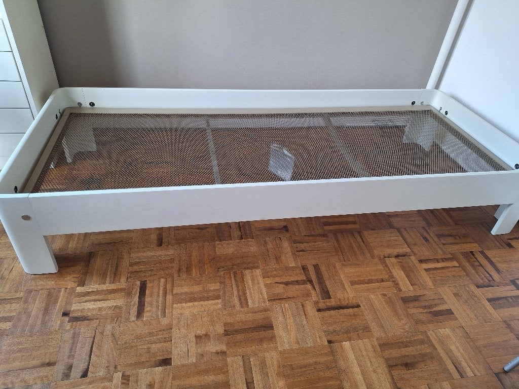 Auping bed, Ophalen, Gebruikt, Eenpersoons, Wit