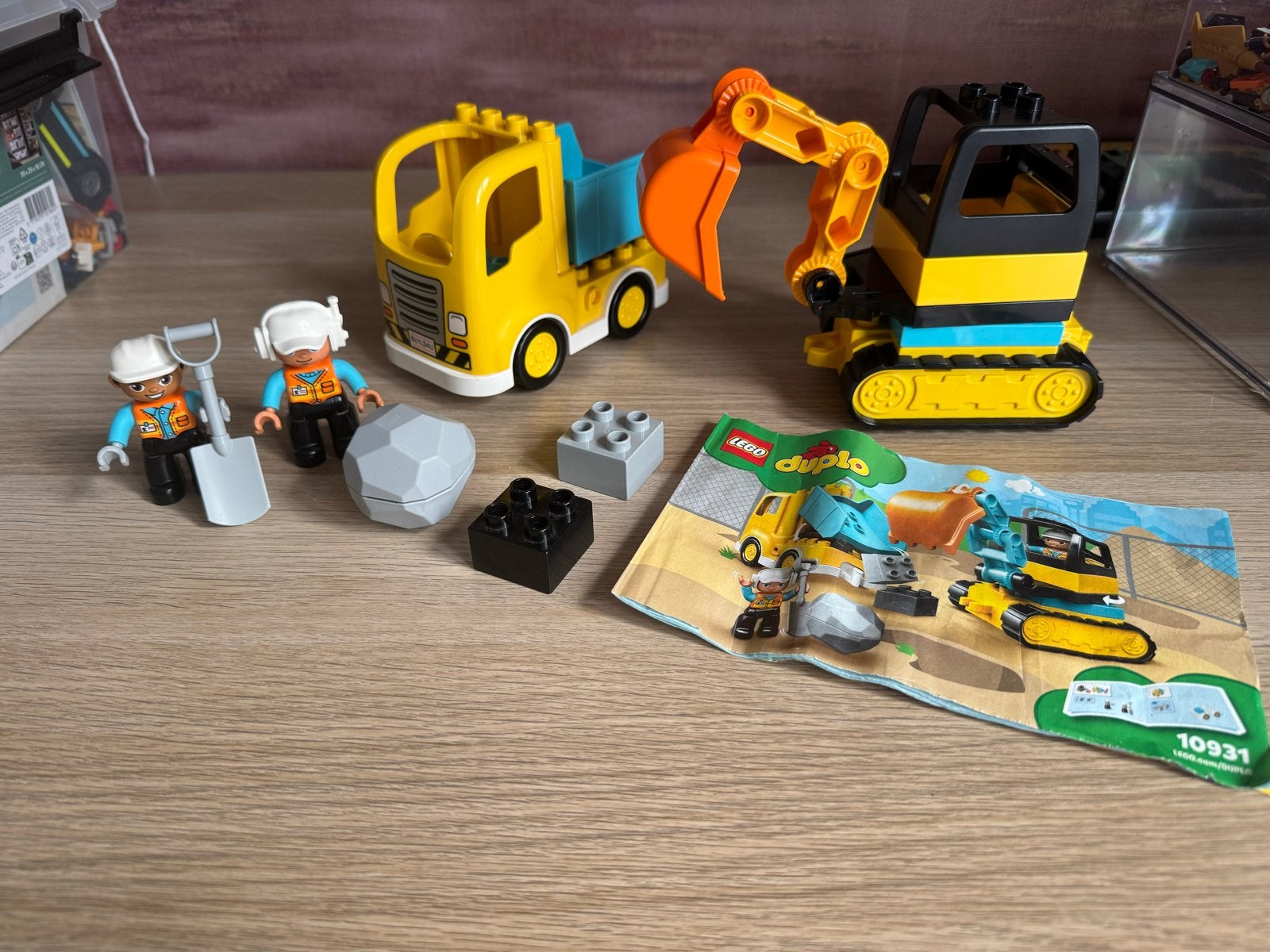 LEGO Duplo Graafmachine en Vrachtwagen (10931), Ophalen, Zo goed als nieuw, Overige merken