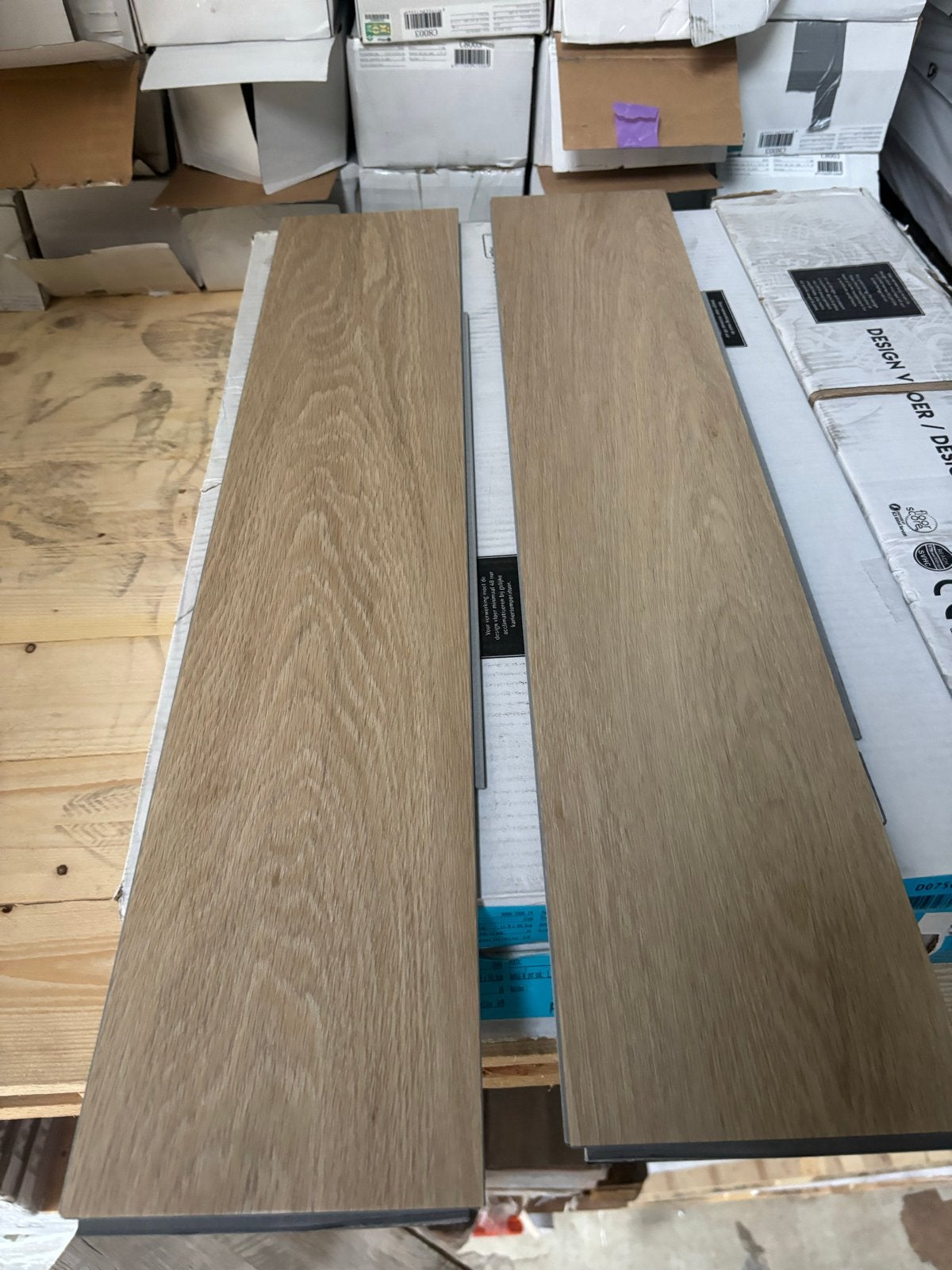 Klik PVC Visgraat Eiken Vloer - 34 m², Ophalen, Kunststof, 50 tot 150 cm, Overige typen