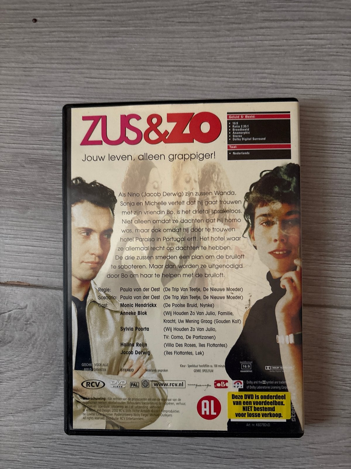Zus & Zo DVD - Nederlandse komedie, Gouden Kalf winnaar, Gebruikt, Verzenden, Alle leeftijden, Nederlands
