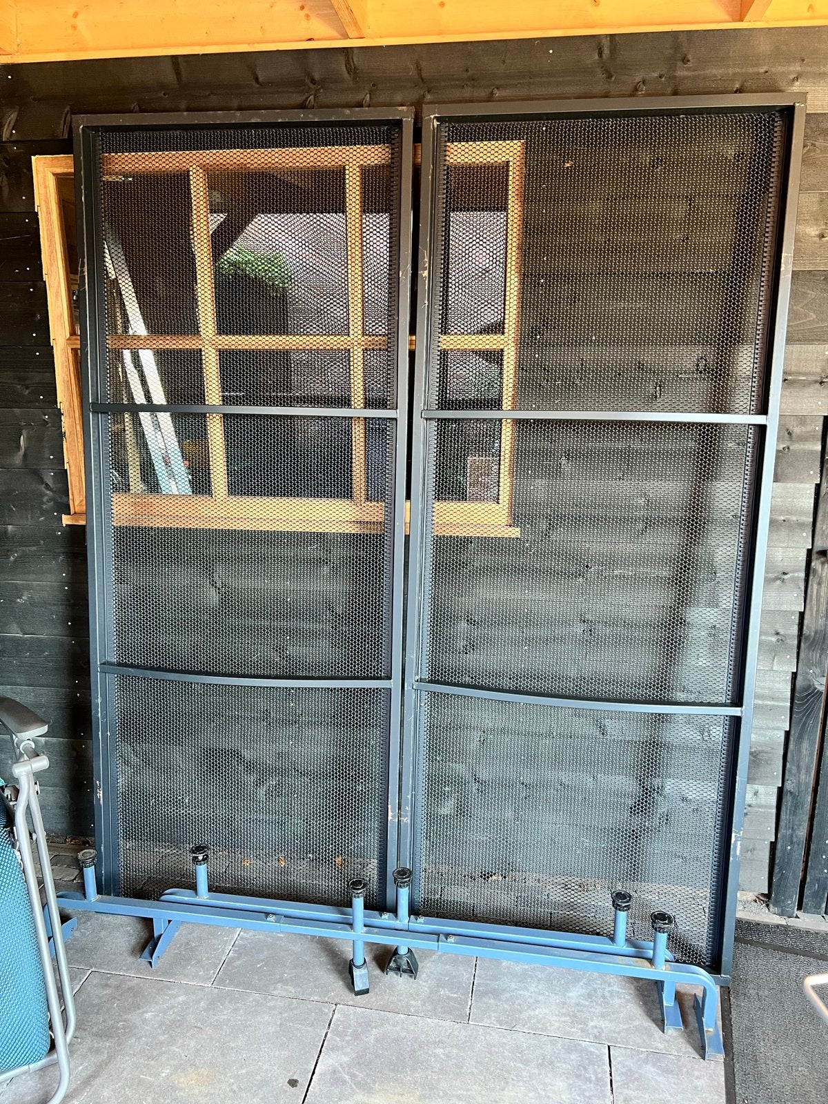 2 Auping spiraalbodems met poten, Ophalen, Gebruikt, 90 cm, Tweepersoons