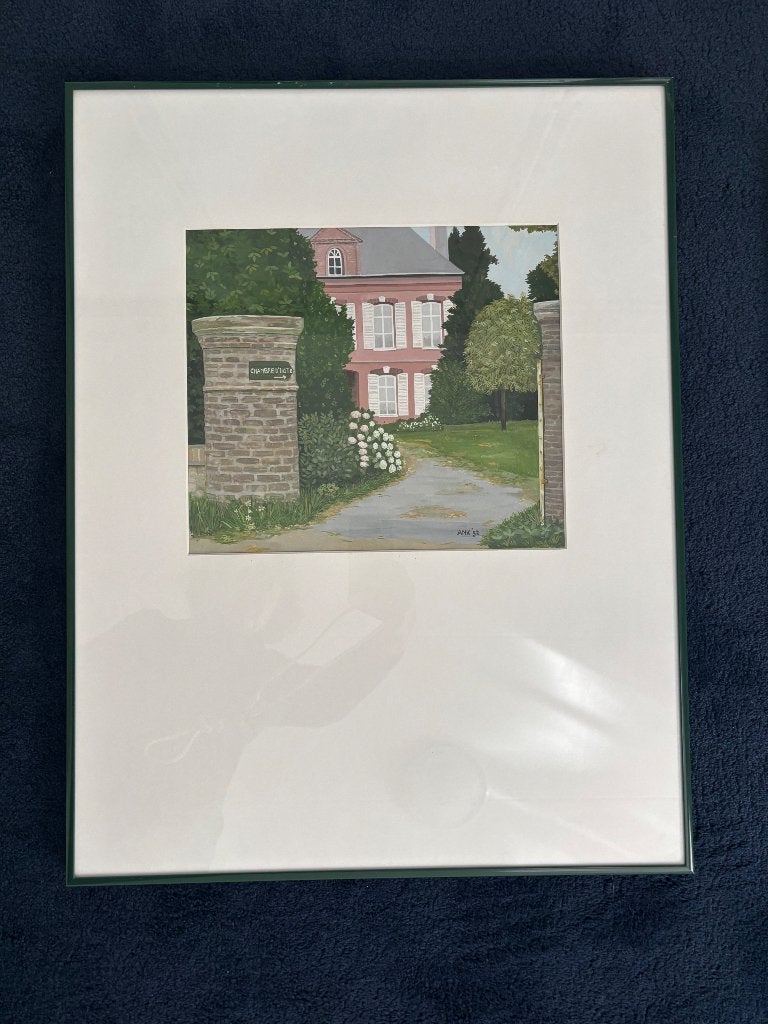 Schilderij Chambre  d’hôte Frankrijk, Ophalen, 50 cm, 65 cm, Gesigneerd
