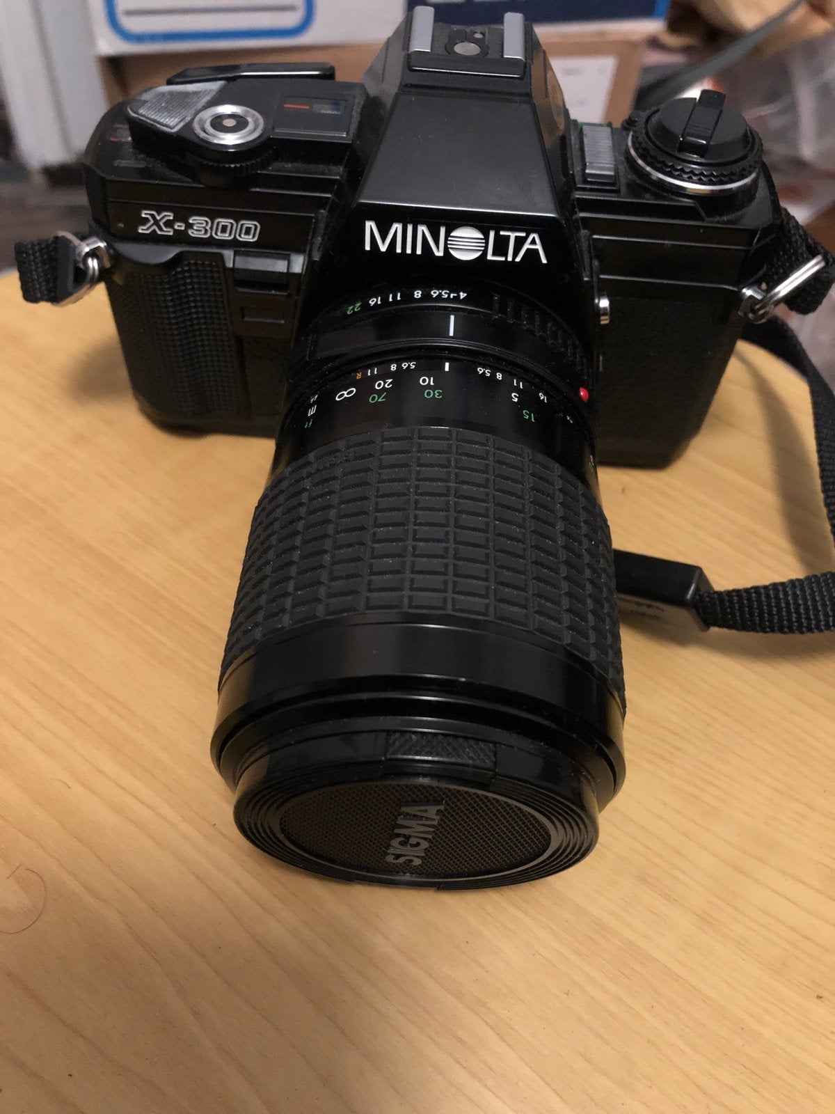 Minolta x300 analoog camera, Ophalen of Verzenden, Zo goed als nieuw, Spiegelreflex, Minolta