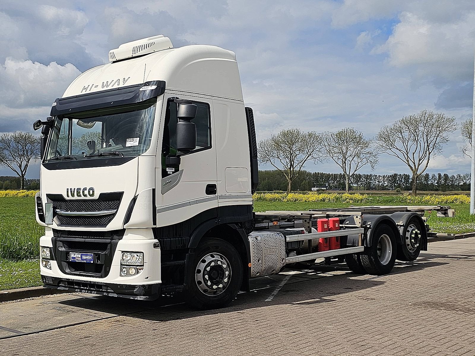 IVECO AS260S42 STRALIS 6x2 intarder alcoa's, Automaat, Euro 6, Iveco, Wit