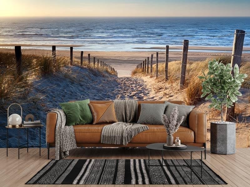 Fotobehang / Behang - Strand - Duinpad naar Zee, Huis en Inrichting, Stoffering | Behang, Fotobehangkoning.nl, Natuurlijk, Hoogeveen
