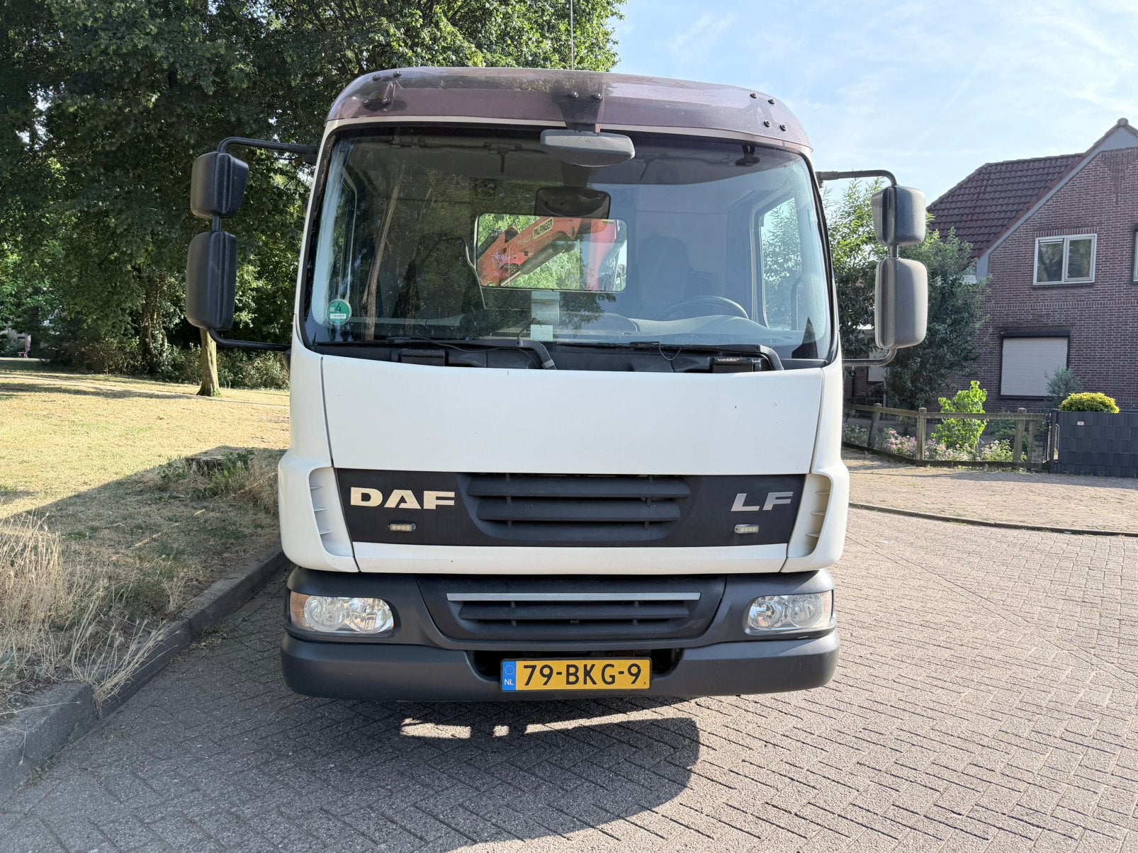 DAF FA-LF45, Auto's, Euro 5, Achterwielaandrijving, Wit, Grijs