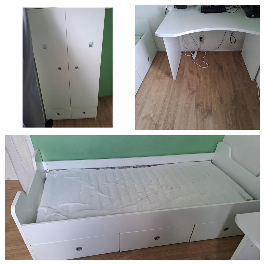T.e.a.b. Complete kinder-/tienerkamer: bed, kast, bureau, Ophalen, Gebruikt, Jongetje of Meisje