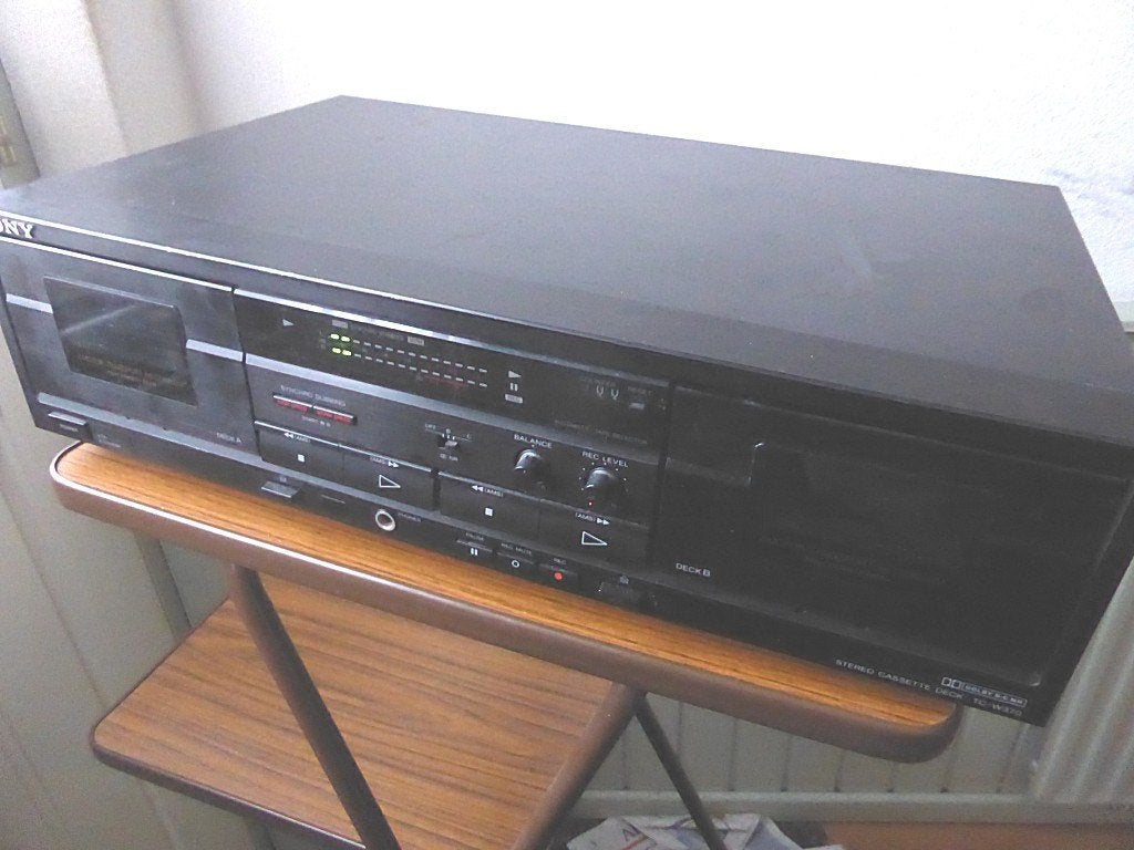 Sony TC-W370 dual cassette deck, Ophalen of Verzenden, Dubbel, Sony, High speed dubbing