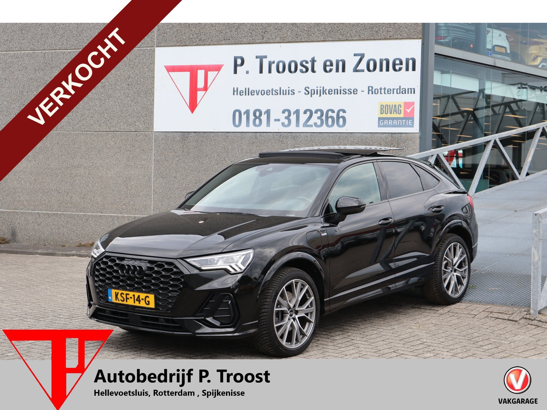 Audi Q3 Sportback 45 TFSI e Edition 3x S-Line/Panoramadak/So, 12 maanden, Gebruikt, Leder en Stof, Zwart