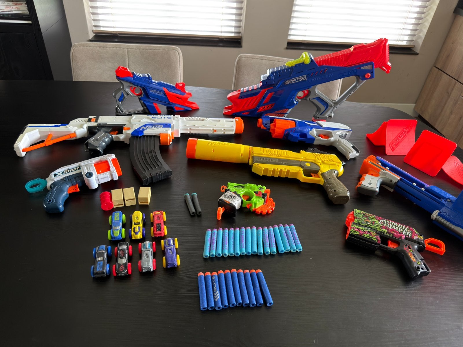 Grote Nerf collectie (9 stuks) met Accessoires, Verzenden, Gebruikt, Jongen of Meisje