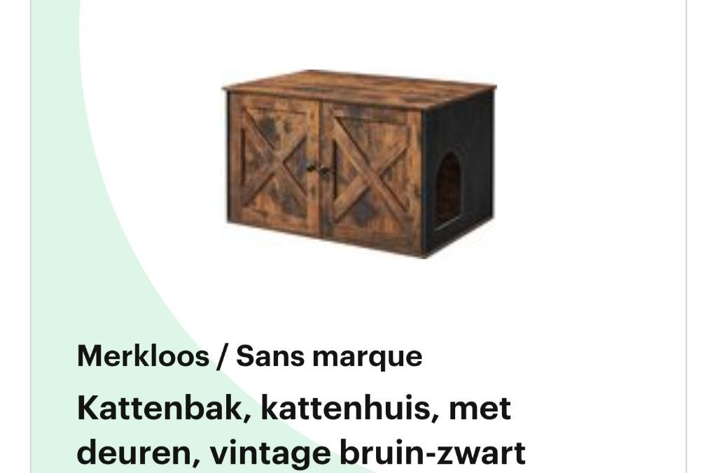 Kattenbak kast, Dieren en Toebehoren, Ophalen of Verzenden, Gebruikt, Gesloten