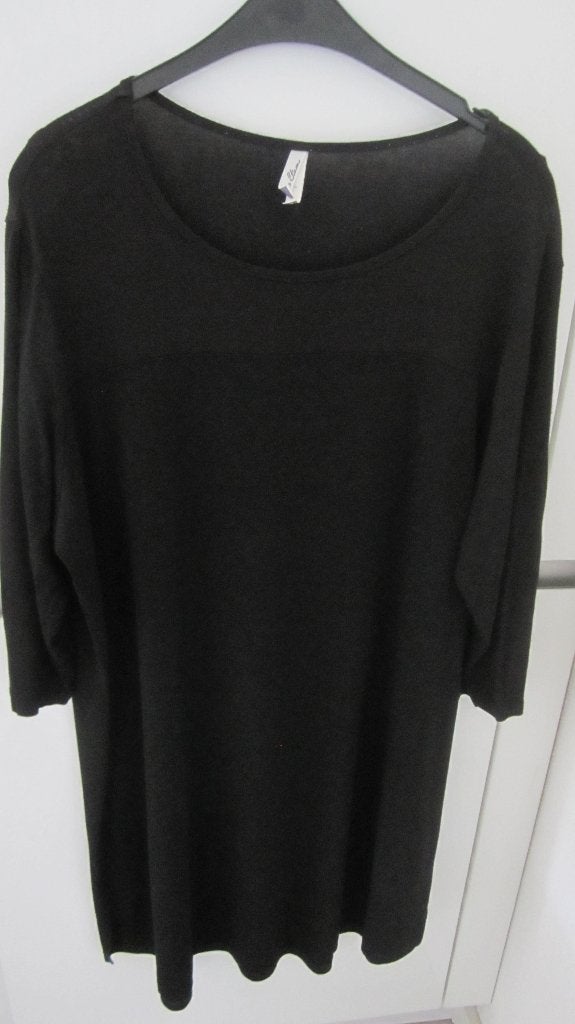 Miss Etam zwarte damesjurk maat 48., Kleding | Dames, Jurken, Zwart, Maat 46/48 (XL) of groter, Ophalen of Verzenden, Zo goed als nieuw