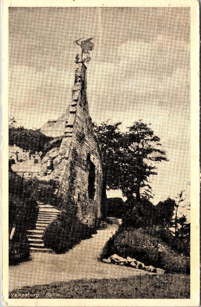 Valkenburg - Ruïne (1949), Verzenden, 1940 tot 1960, Gelopen, Limburg