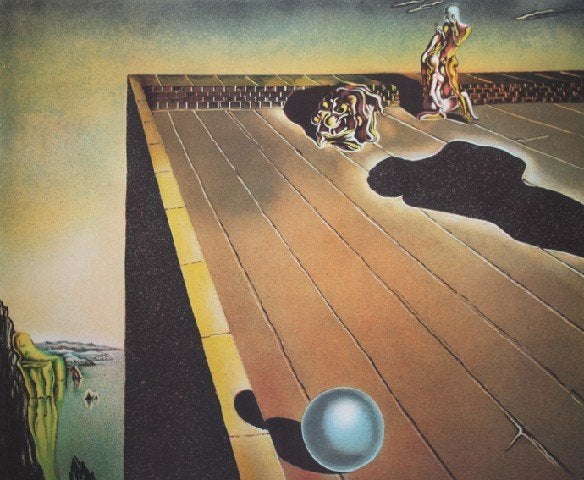 Salvador Dali(1904)Kleur Lithografie "Fertilization" Ges Gen, Antiek en Kunst, Ophalen of Verzenden