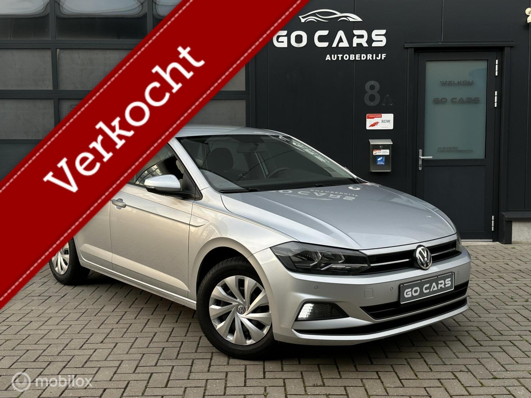 Volkswagen Polo 1.0 MPI Navi / Carplay, Auto's, Voorwielaandrijving, Stof, Gebruikt, Zwart
