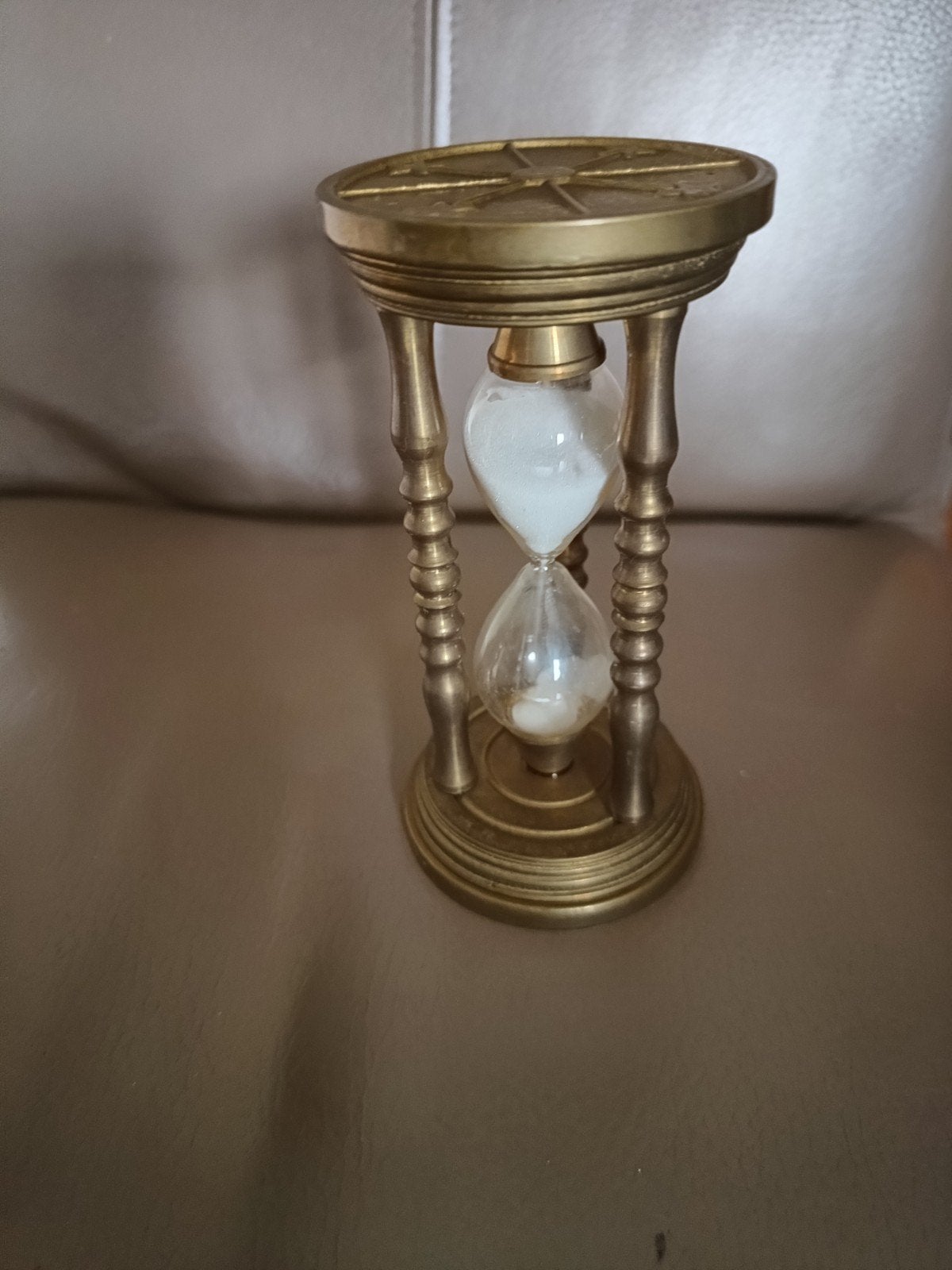 Decoratieve zandloper van messing met sterrenmotief, Ophalen of Verzenden