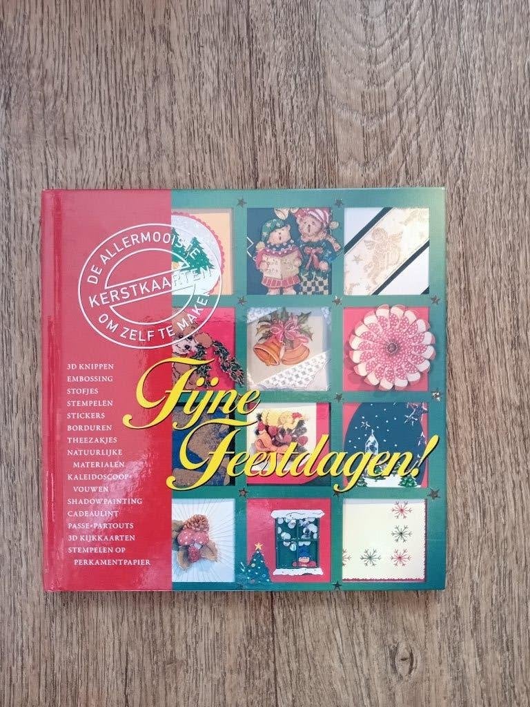 Boekje - Fijne Feestdagen, Hobby en Vrije tijd, Kaarten | Zelf maken, Ophalen, Zo goed als nieuw, Kerst, Overige typen