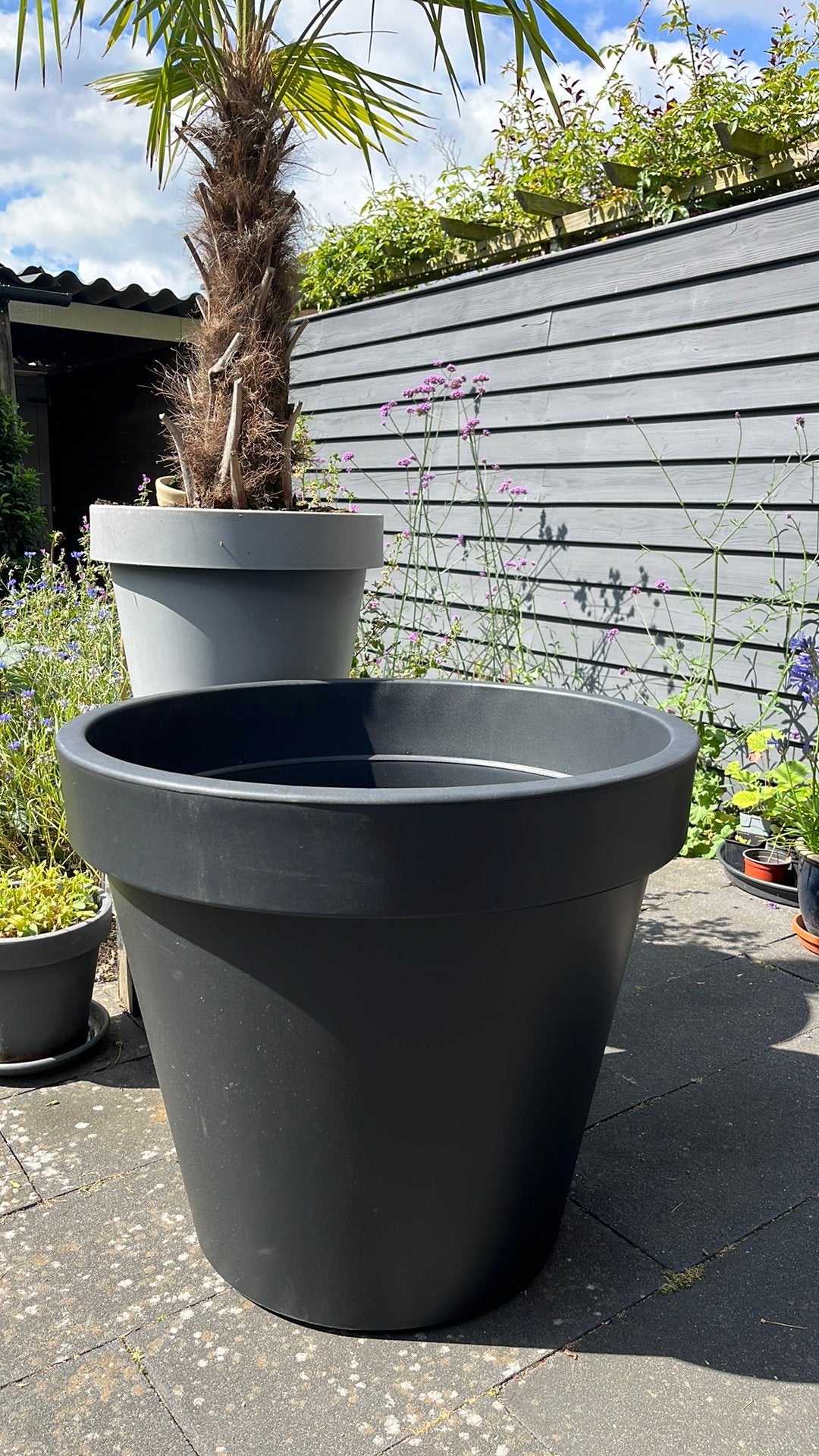 Bloempot kunststof XXL 80cm, Ophalen, Kunststof, Rond, Nieuw