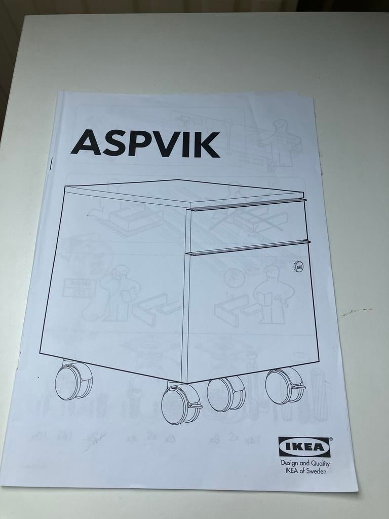 IKEA ASPVIK ladeblok op wielen, Ophalen, Overige materialen, Minder dan 50 cm, Gebruikt