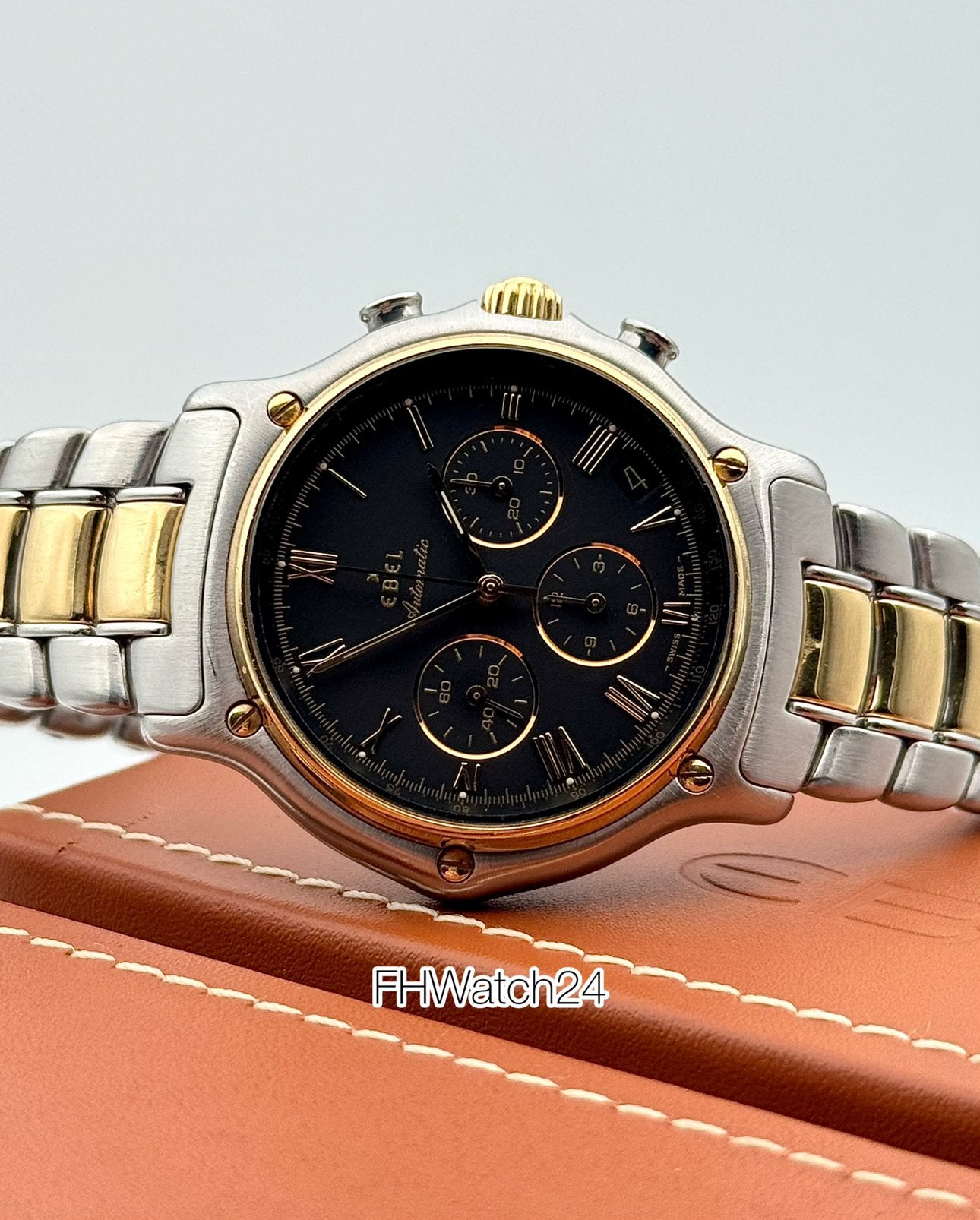Ebel 1911 Chronograph 1134901 El Primero. | Met doos., Overige merken, Staal, Polshorloge, Ophalen of Verzenden