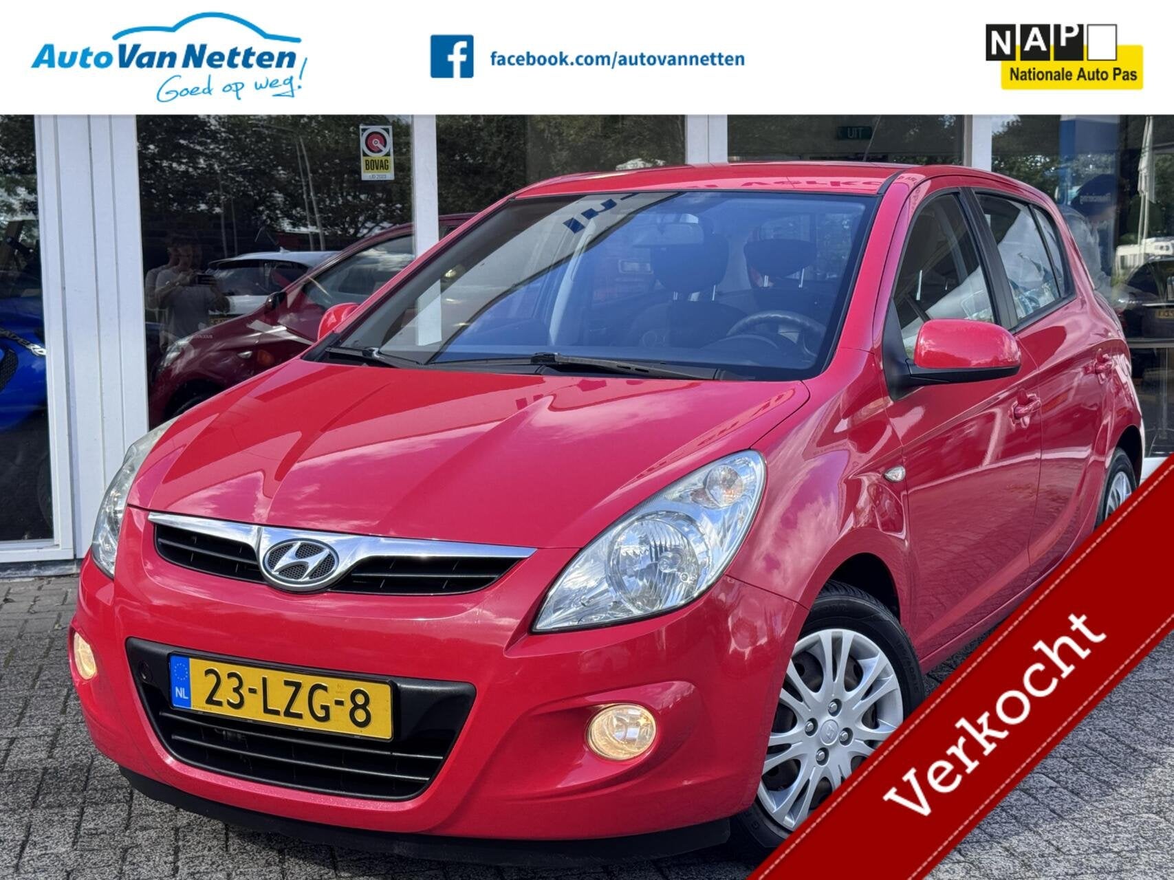 Hyundai i20 1.2i 78pk,ActiveVersion,5 deurs,Airco,Elek pakke, 4 cilinders, Origineel Nederlands, Bedrijf, Handgeschakeld