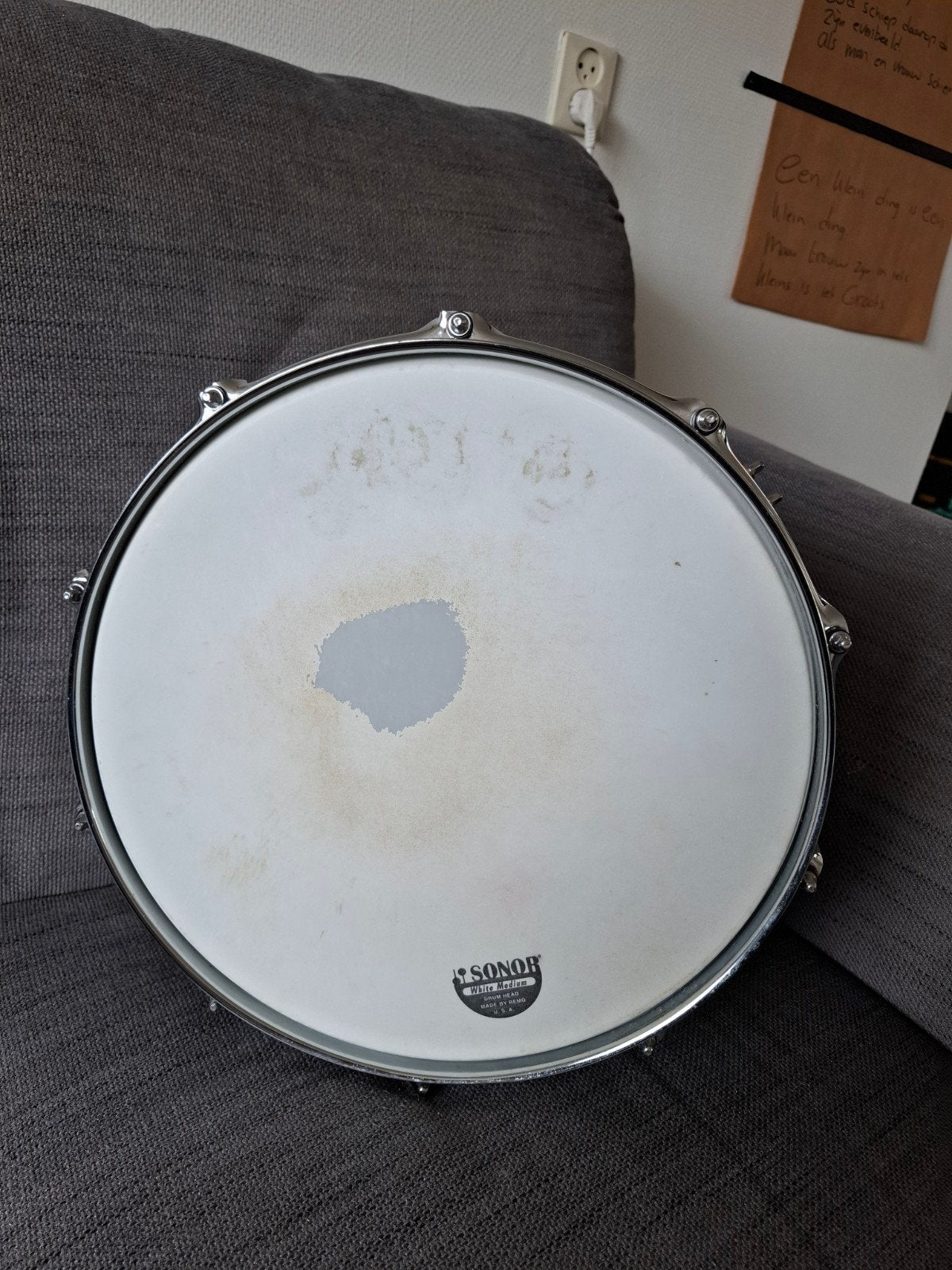 Sonor Kompressor Snare Drum - Zo goed als nieuw, Muziek en Instrumenten, Drumstellen en Slagwerk, Ophalen of Verzenden, Zo goed als nieuw