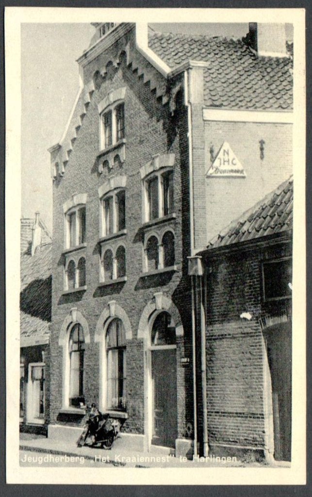 Oude Ansicht Harlingen Jeugdherberg Het Kraaiennest 1934 Frl, Ophalen of Verzenden, 1920 tot 1940, Gelopen, Friesland