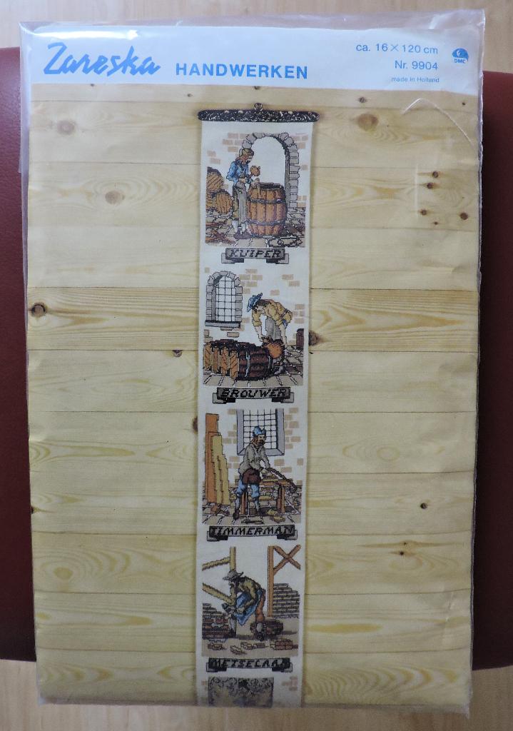 Borduurpakket schellekoord oude beroepen, Ophalen of Verzenden, Zo goed als nieuw, Handborduren, Borduurpakket