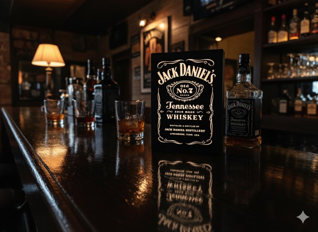 lightbox/lichtbak Jack Daniels, Verzamelen, Merken en Reclamevoorwerpen, Nieuw, Lichtbak of (neon) lamp, Ophalen of Verzenden