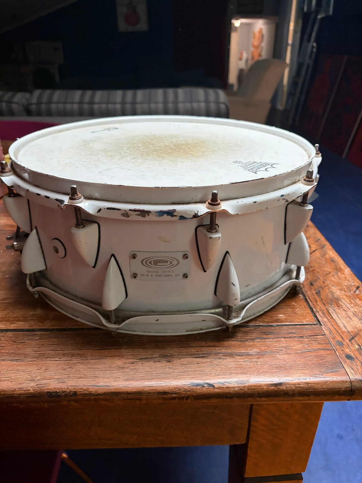Gebruikte Orange County Snaredrum 14”x5,5” - Wit, Muziek en Instrumenten, Drumstellen en Slagwerk, Ophalen, Gebruikt, Overige merken