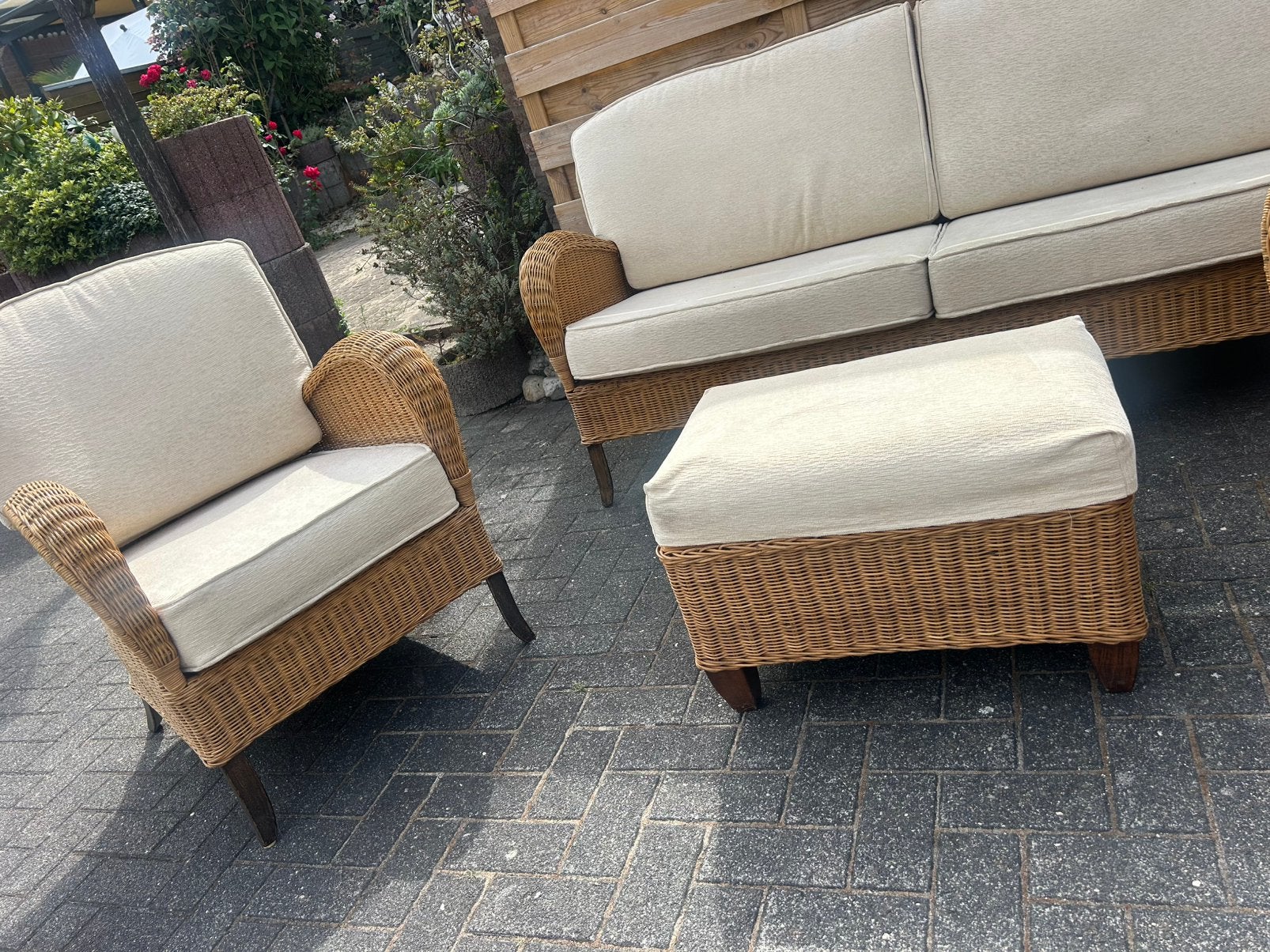 Rattan set, Ophalen, Zo goed als nieuw