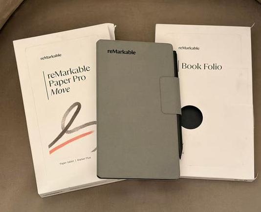 reMarkable Paper Pro Move met Book Folio, marker plus, Computers en Software, Tekentablets, Ophalen, Zo goed als nieuw, Draadloos