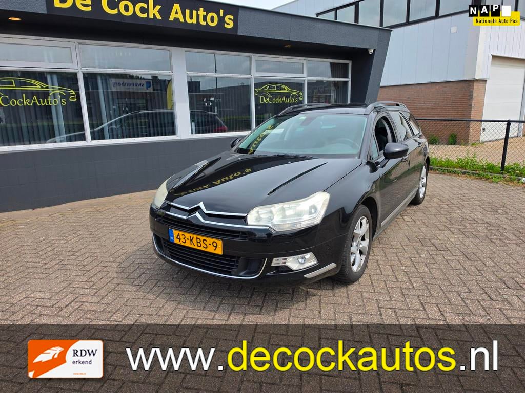 Citroen C5 Tourer 2.0 16V Ligne Business/AUTOMAAT/TREKHAAK, Auto's, 4 cilinders, Leder en Stof, Zwart, 1594 kg