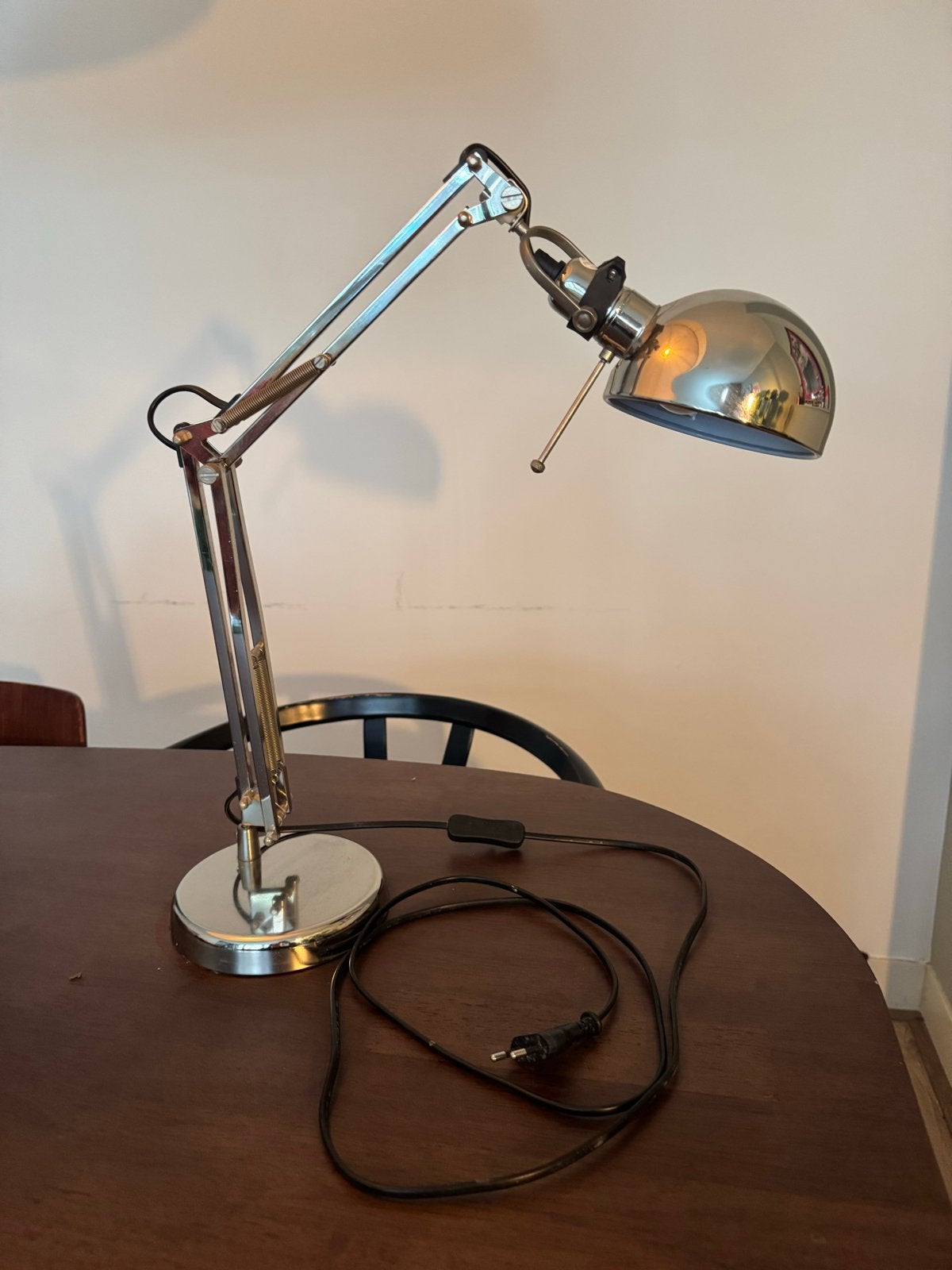 Ikea Forsa bureaulamp, Ophalen, Bureaulamp, Metaal, Zilver