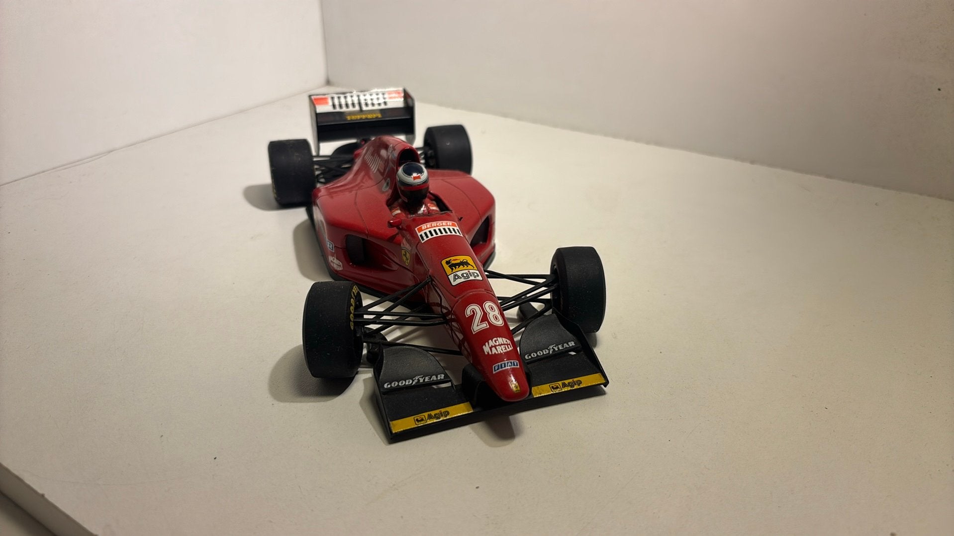 F1 ferrari 412T 1 g.bergen minichamps 1.18, Ophalen of Verzenden, MiniChamps, A, A