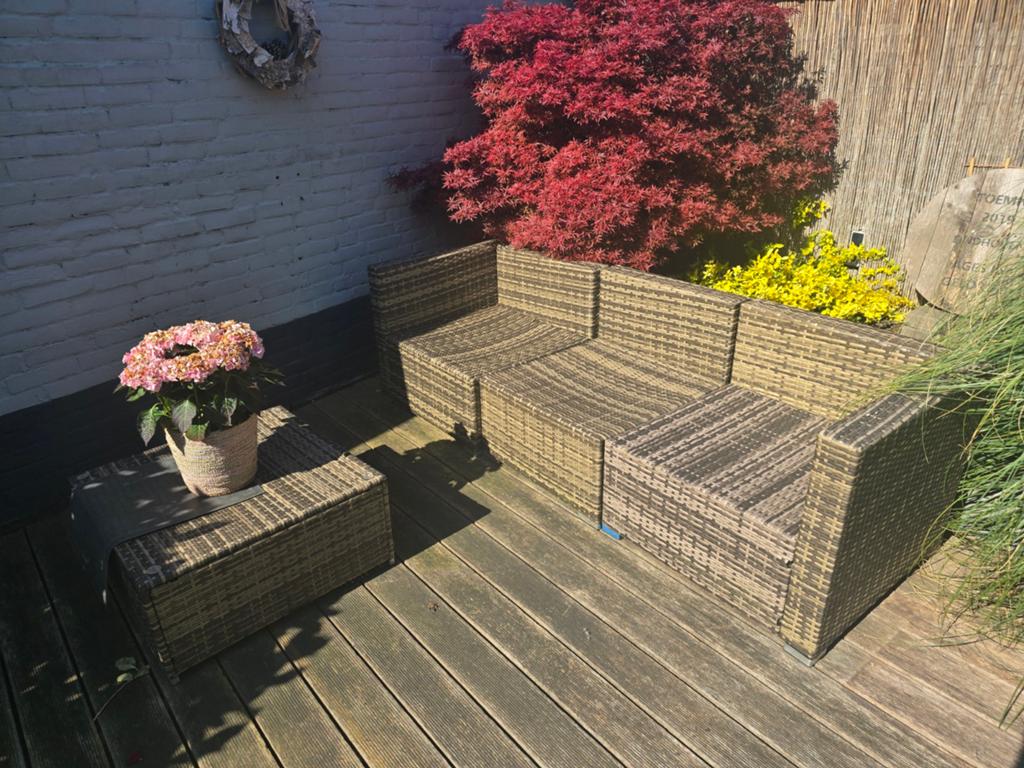 Tuinset, Ophalen, Gebruikt