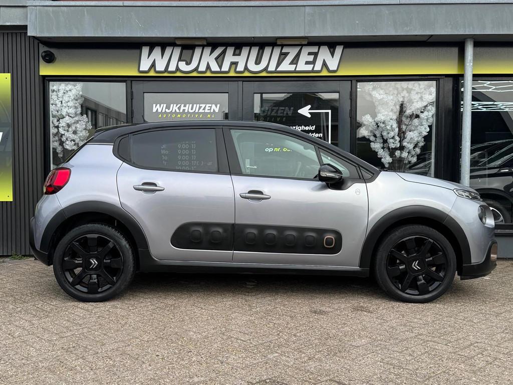 Citroen C3 1.2 PureTech C-Series met Led ! Speciale uitvoeri, Auto's, Citroën, Voorwielaandrijving, Gebruikt, Zwart, 1199 cc