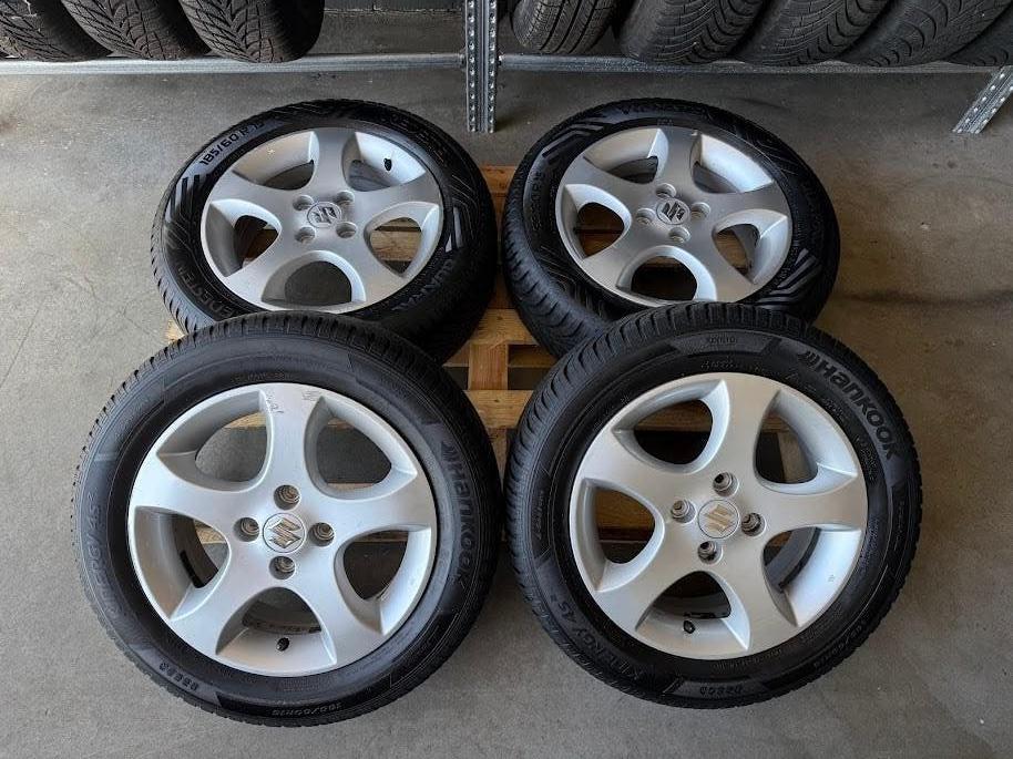 Suzuki velgen + all season banden| 185/60 R15 | incl montage, Ophalen, Gebruikt, 15 inch, Banden en Velgen