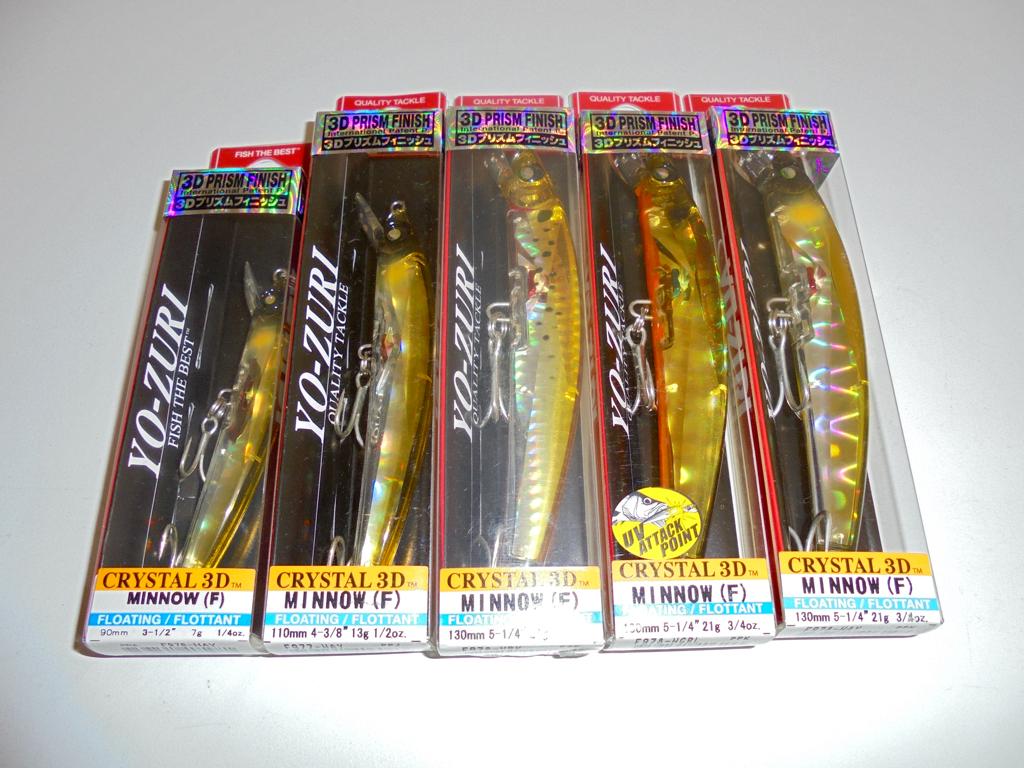 Yo-Zuri Crystal 3D Minnow 9cm 11cm 13cm Floating ZeeBaars., Watersport en Boten, Ophalen of Verzenden, Nieuw, Overige typen