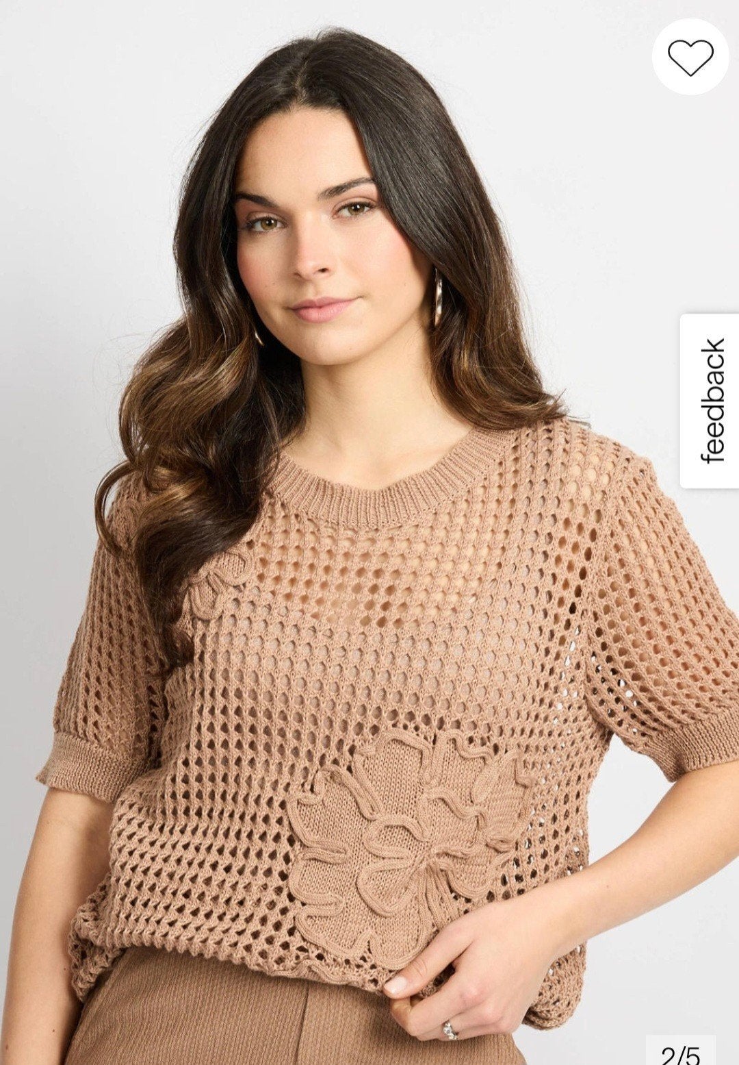 Prachtige bruine gehaakte top van C&S the label 36, Kleding | Dames, C&s the llabel, Bruin, Nieuw, Ophalen of Verzenden