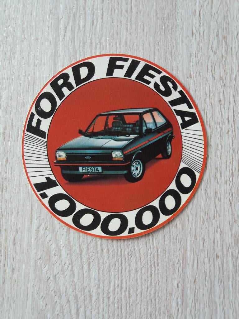 sticker FORD FIESTA 1.0000.000, Ophalen of Verzenden, Zo goed als nieuw, Auto of Motor