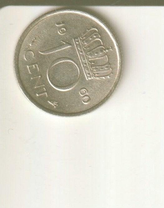 10 cent 1960 nederland, Postzegels en Munten, Munten | Nederland, Verzenden, Koningin Juliana, 10 cent